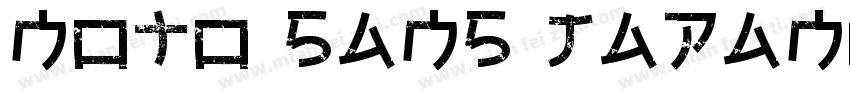 noto sans japan字体转换